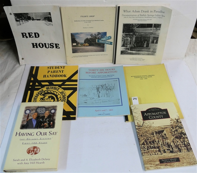 Lot of Books including "Having Our Say - The Delany Sisters First 100 Years" "Images of America Appomattox County" "Thirty Six Hours Before Appomattox" "Tylers Shop Reflections of a Boy Growing...