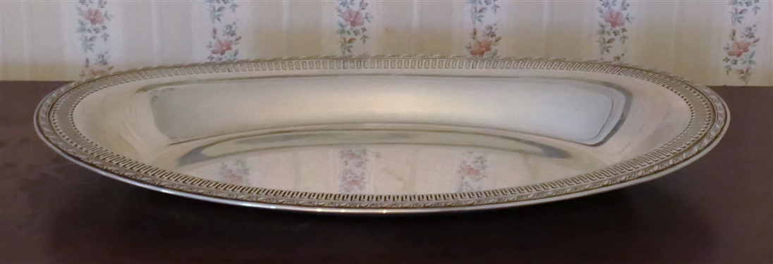 Oval Sterling Silver Dish - Measures 11 1/4 by 7