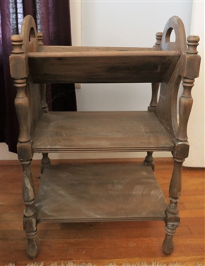 Magazine Rack Occasional Table - Measures 27 tall 17 by 12