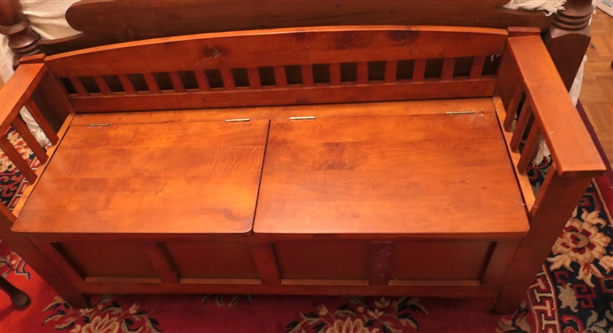 Lift Top Storage Bench - Measures 25 tall 50 by 17 