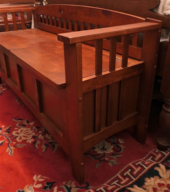 Lift Top Storage Bench - Measures 25 tall 50 by 17 