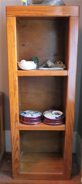 Pine Book Shelf - Measures 49 tall 18 by 12 