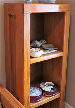 Pine Book Shelf - Measures 49 tall 18 by 12 