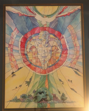 Frances Blasé Sporer Print - Pencil Signed and Numbered 12/350 - Framed and Matted - Frame Measures 24 by 18