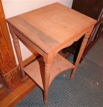 Light Wood Occasional Table - Measures 28 Tall 16 by 13