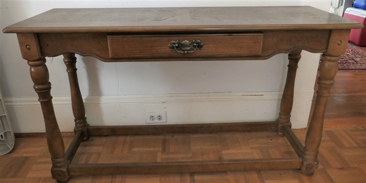 Pine Sofa Table with Drawer - Measures 27 Tall 47 by 17 