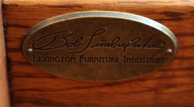 Very Nice Bob Timberlake for Lexington Furniture Double Sided Island - Cherry with Butcher Block Top - Dovetailed Drawers - On Wheels - Measures 37 Tall 55 by 28