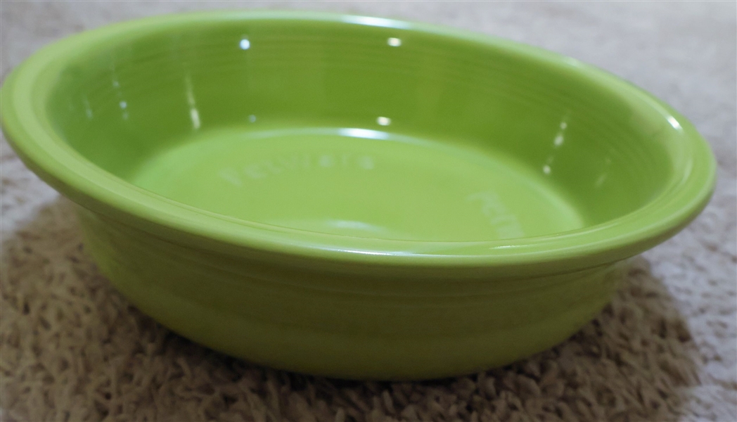 Fiesta "Petware" Lime Green Pet Bowl - Measuring 10 1/2" Across