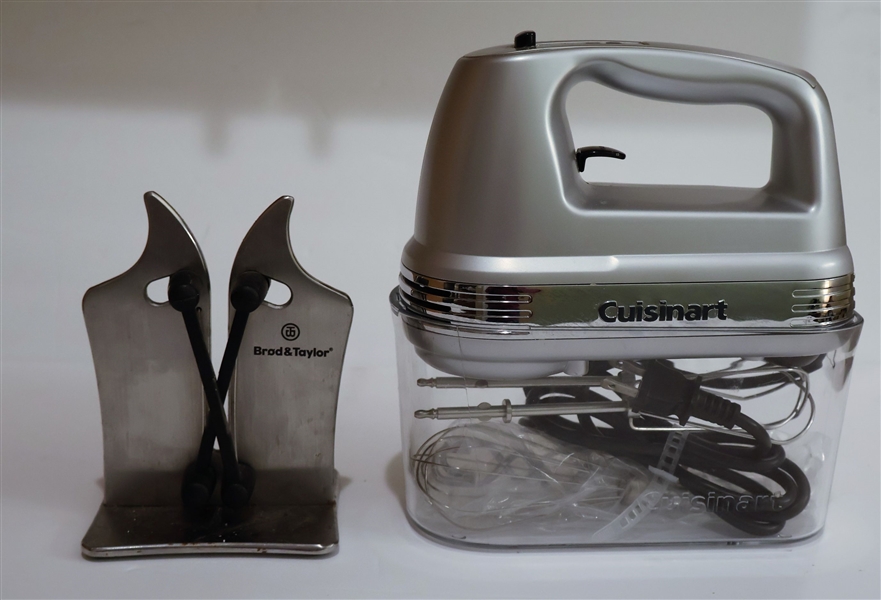 Cuisinart Hand Mixer with Beater Storage and Brod & Taylor Knife Sharpener