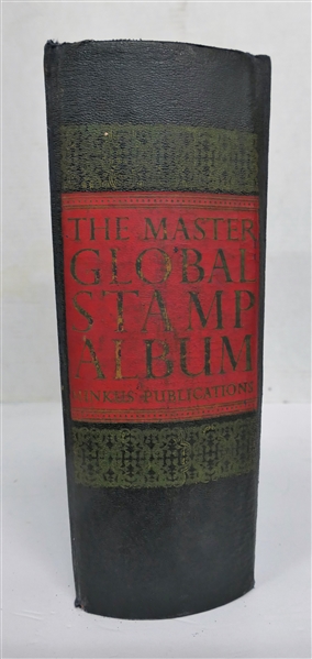 "The Master Global Stamp Album" - Very Large Stamp Book with Stamps - Not Complete but Many Stamps 