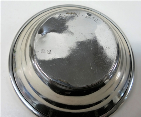 Monogrammed Sterling Silver Bowl-Height- Stamped BM With Lion - Measures 2 tall 6 across-Weight 144.3 Grams
