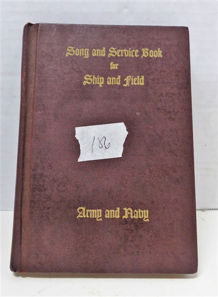 "Song and Service Book  for Ship and Field-Army and Navy" 1942 Hardcover Book 