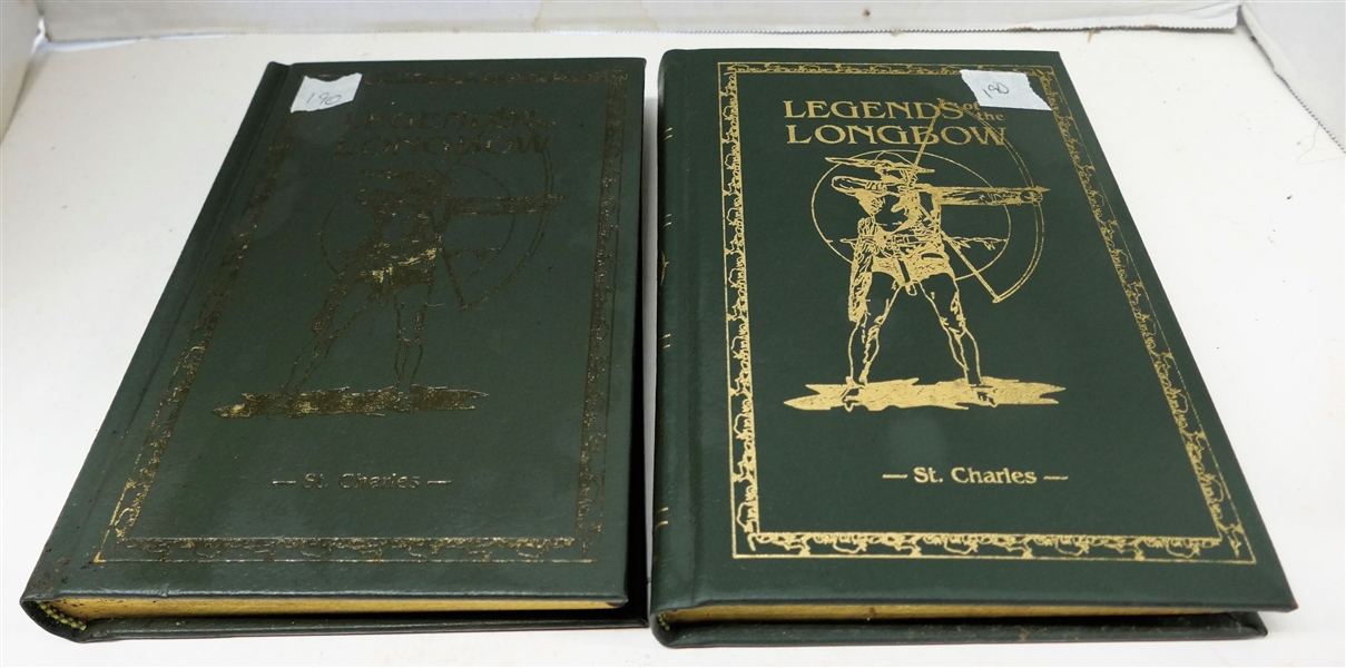2 Hardcover Copies of "Legends of the Longbow" by Glen St. Charles - Both Copies Author Signed Limited Edition Number 1109 of 2250 Copies - 1 Book "Ishi in Two Worlds" and Other "Fred Bears Field...