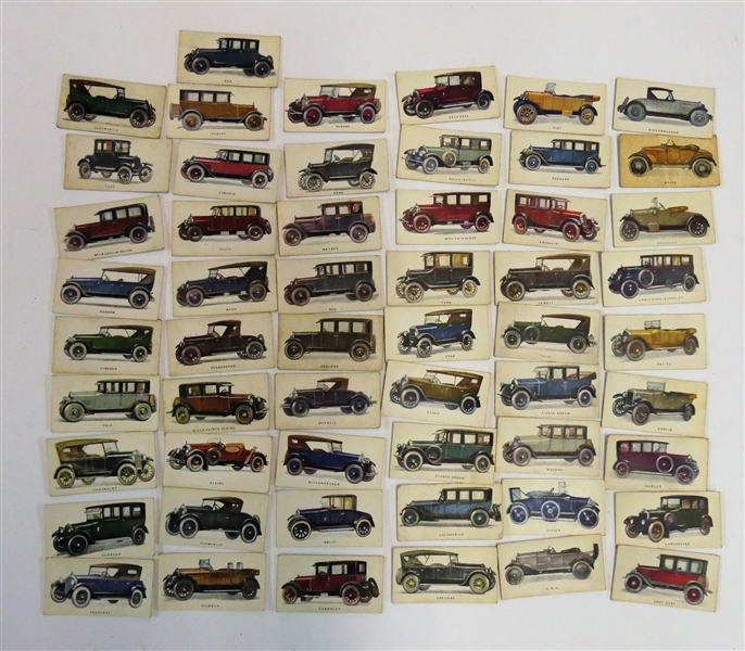 Set of 55 of 56 Motor Car Cards From The Imperial Tobacco Co. Canada Ltd. Montreal 