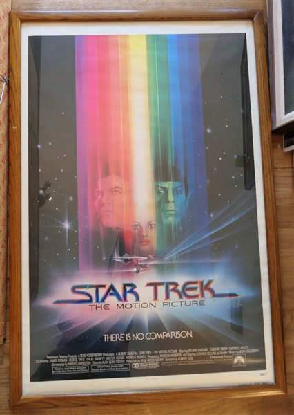 "Star Trek - The Motion Picture" Movie Poster - Framed - Frame Measures 43" by 29"