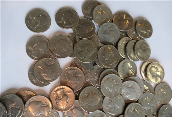 $20.75 Face Value of Quarters - (83) -Dated  1965 - 1969 - Coins Are Directly From the Estate and Have Not Been Searched or Sorted