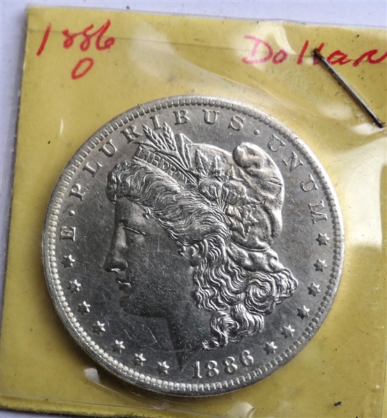 1886 0 Morgan Silver Dollar 