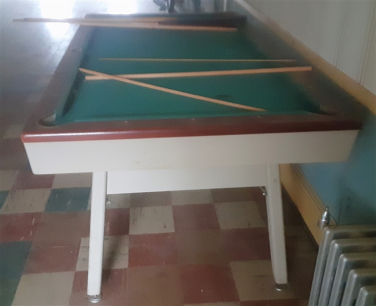 Small Brunswick Mid Century Pool Table