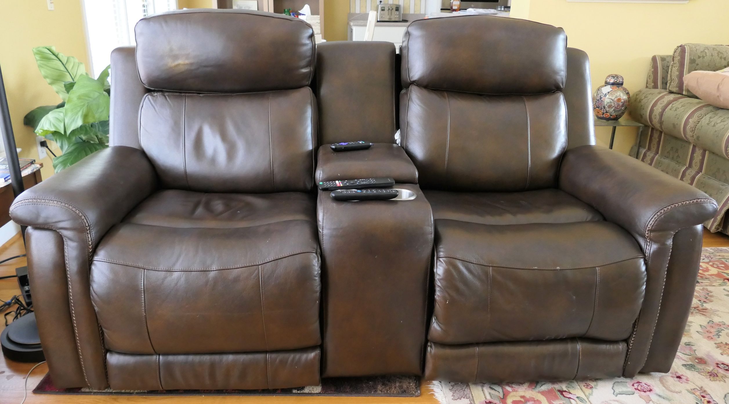 Lot Detail - Haining High Point Furniture Power Reclining Love Seat ...