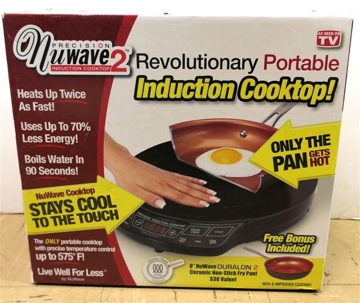 NuWave 2 - Portable Induction Cooktop - With Frying Pan - New in Original Box