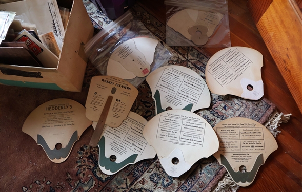 South Boston Virginia Advertising Hand Fans 