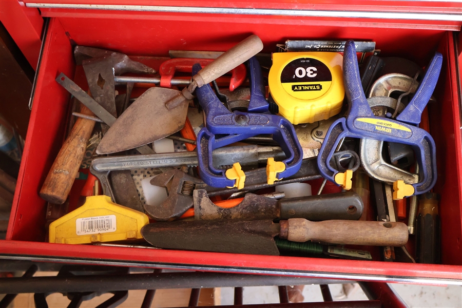 Clamps, Tape Measure, Wrenches, Etc. 