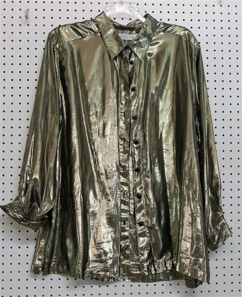 Elisabeth Gold Metallic Blouse - Size 2