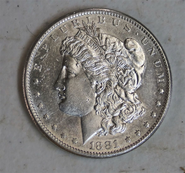 1881 S Morgan Silver Dollar - Fine Condition 