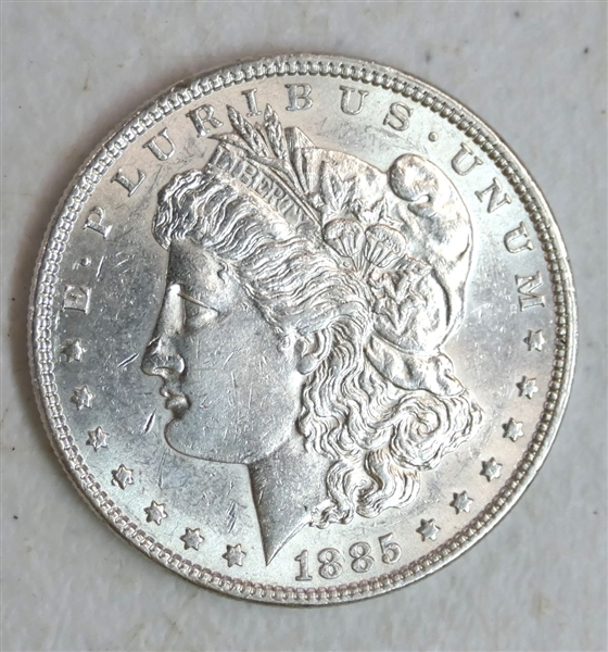 1885 Morgan Silver Dollar - Fine Condition 