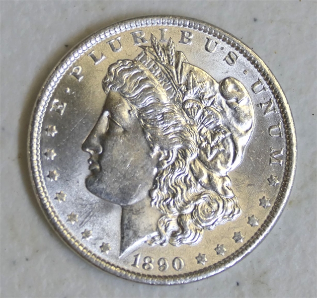1890 Morgan Silver Dollar - Fine Condition 