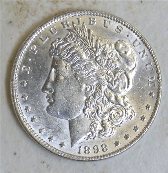 1898 Morgan Silver Dollar - Fine Condition