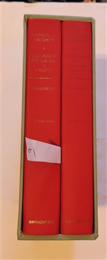 "Stonewall Jackson" by Lenoir Chambers - Volumes I & II - Vol. I "The Legend and the Man to Valley V" and Vol II "Seven Days I to The Last March" - Both Hardcover Books in Cardboard Sleeve -...