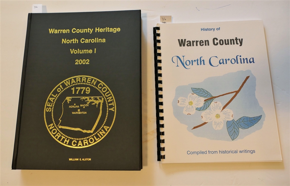 Warren County Heritage - North Carolina Volume I - 2002 Hard Cover Book with Gold Lettering - William E. Alston on Front Cover and "History of Warren County North Carolina" Compiled from...