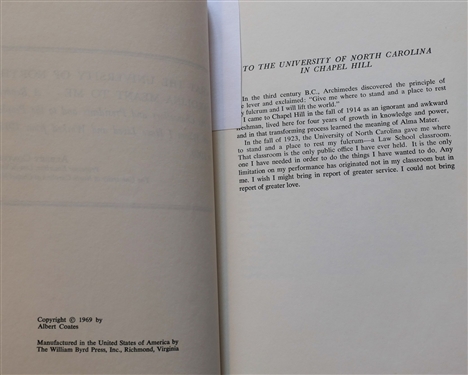 University of North Carolina Chapel Hill Alumni Directory Edition of 1954, The Growth of North Carolina by Albert Ray Newsome, Ph.D and Hugh Talmage Lefler, Ph.D, and What The University of...