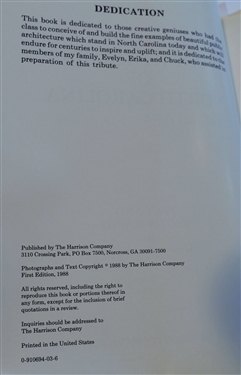 The Courthouses of North Carolina and Tales That Whisper in the Stone Text and Photographs by Charles Heatherly - Hardcover First Edition - 1988 - With Dust Jacket