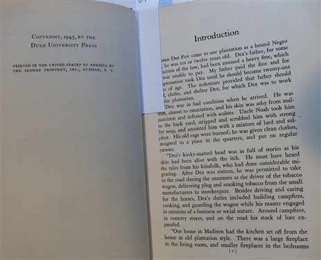 Bundle of Troubles and Other Tarheel Tales Edited by W.C. Hendricks - 1943 Durham, NC Duke University Press - Hardcover with Dust Jacket and Carolina Humor Sketches By Harden E. Taliaferro -...