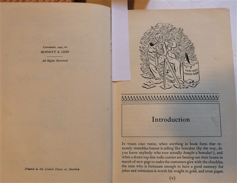 5 Hardcover Books - Laughing Stock By Bennett Cerf - 1945,  A Collection of Classic Southern Humor Edited by George William Koon - First Edition, Tar Heel Laughter Edited by Richard Walser,...