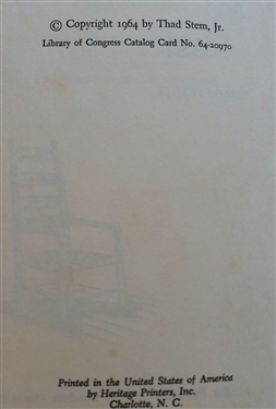4  Books by Oxford, NC Author Thad Stem, Jr. - Entries From Oxford, Spur Line Author Signed and Inscribed in 2 Places, Light and Rest Author Signed and Inscribed, and Ransacking Words &...