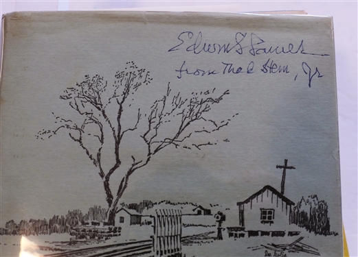 4  Books by Oxford, NC Author Thad Stem, Jr. - Entries From Oxford, Spur Line Author Signed and Inscribed in 2 Places, Light and Rest Author Signed and Inscribed, and Ransacking Words &...