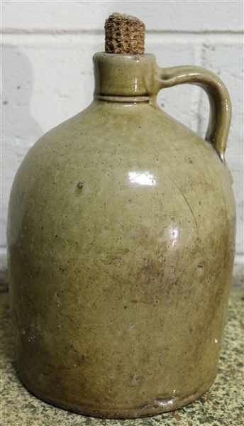 Carolina Pottery Jug - Measures 9" Tall - Has Small Chip on Lip 