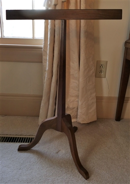 Walnut Candle Drying Rack - Measures 26 1/2" tall 18" Across - Has Split Where Top Attaches to Spindle 