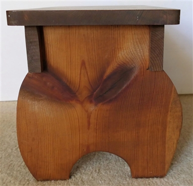 Pine Foot Stool Measures - 10 1/2 tall 16 by 9 