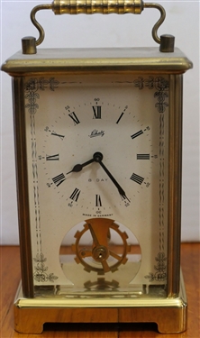 Schatz - Made in Germany Carriage Clock and Bulova Moon Phase Quartz Carriage Clock - Made in Germany - Schatz Carriage Clock Measures 5 Tall