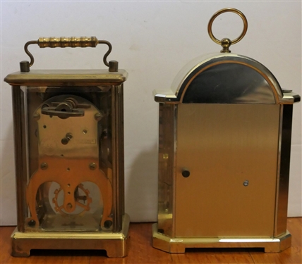 Schatz - Made in Germany Carriage Clock and Bulova Moon Phase Quartz Carriage Clock - Made in Germany - Schatz Carriage Clock Measures 5 Tall