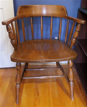 Hardrock Maple Captains Chair - Measures 30 tall 25 by 18 1/2 