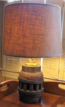 Wagon Wheel Hub Lamp - Measures 14 to Bulb