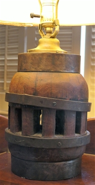 Wagon Wheel Hub Lamp - Measures 14 to Bulb