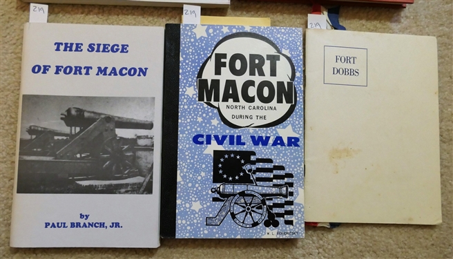 Fort Caswell In War and Peace by Ethel Herring and Carolee Williams - Hardcover Book, Fort Branch And The Defense of the Roanoke Valley 1862-1865 Paperbound 1990 Fort Branch Battlefield...