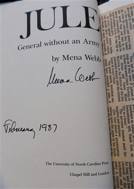 Poe - Pourri - A North Carolina Cavalcade by Clarence Poe and Charles Aycock Poe - Hardcover Book with Dust Jacket and Jule Carr - General Without An Army by Mena Webb - Author Signed First...