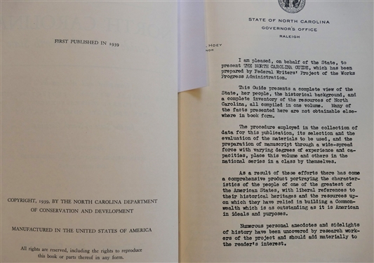 Son of Carolina By Augustus White Long - 1939 Duke University Press - Hardcover First Edition with Dust Jacket and American Guide Series - North Carolina - First Published 1939 - Hardcover Book 